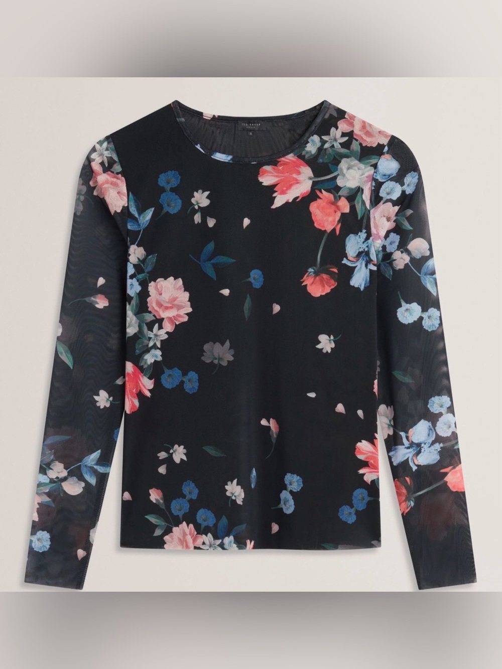Ted Baker LONG SLEEVE MESH TOP